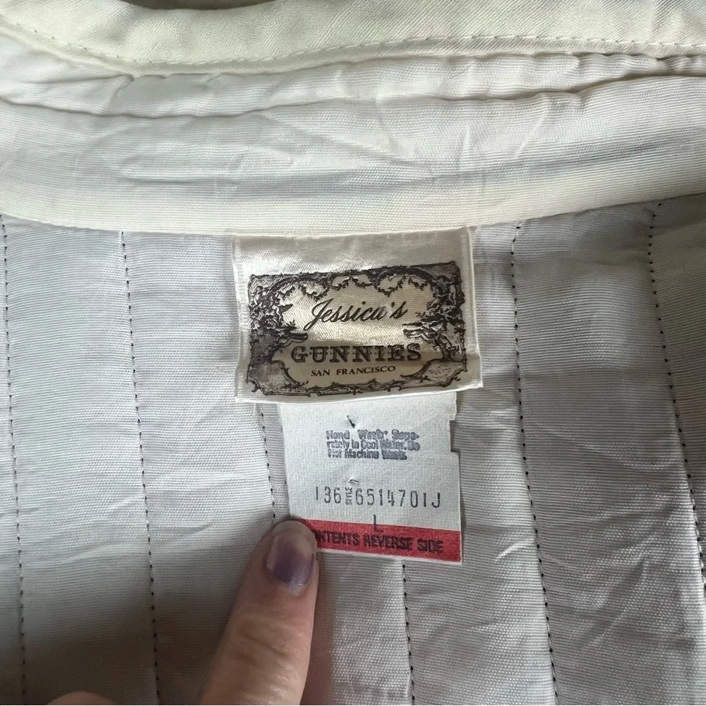 Vintage Jessica McClintock Gunne Sax quilted women's jacket SZ L - Picture 6 of 9